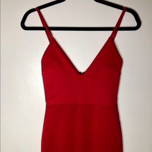 Maxi red dress
